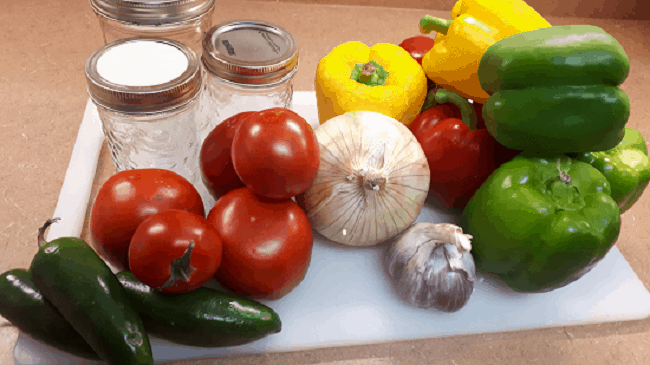 Fresh Homemade Salsa Canning