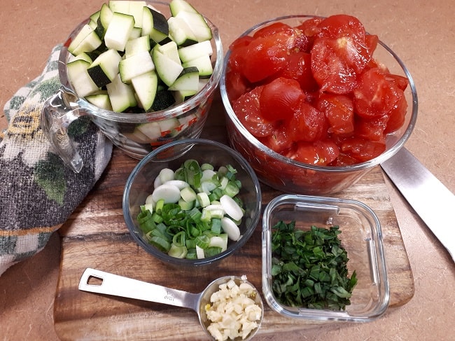 Zucchini Tomato Pasta Sauce Recipe